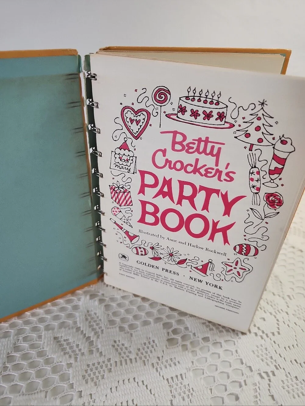 Betty Crocker Party Book Cookbook First Edition Second Printing Vintage 1960